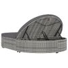 Tumbona De Jardín | Silla | Sillón Exterior Para 2 Personas Con Cojines Ratán Sintético Gris Cfw871381