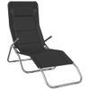 Pack 2 Uds Tumbona De Jardín | Silla | Sillón Exterior Plegable Textilene Acero Con Recubrimiento Negro Cfw698467