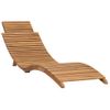 Tumbona De Jardín | Silla | Sillón Exterior Plegable Con Mesa De Madera Maciza De Teca Cfw664364