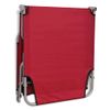 Tumbona De Jardín | Silla | Sillón Exterior Plegable De Acero Con Recubrimiento Polvo Rojo Cfw711307