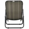 Tumbona De Jardín | Silla | Sillón Exterior Plegable De Ratán Sintético Gris Cfw951852