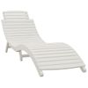 Pack 2 Uds Tumbonas De Jardín | Silla | Sillón Exterior Madera Maciza Acacia Blanco 184x55x64 Cm Cfw715066