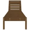 Pack 2 Uds Tumbonas De Jardín | Silla | Sillón Exterior Madera Maciza De Pino Marrón 199,5x60x74 Cm Cfw546485