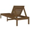 Pack 2 Uds Tumbonas De Jardín | Silla | Sillón Exterior Madera Maciza De Pino Marrón 199,5x60x74 Cm Cfw546485