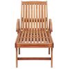 Pack 2 Uds Tumbonas De Jardín | Silla | Sillón Exterior Madera Maciza De Teca Con Cojín Crema Cfw490706