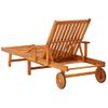 Pack 2 Uds Tumbonas De Jardín | Silla | Sillón Exterior Con Cojines Madera Maciza De Acacia Cfw422135