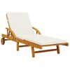 Pack 2 Uds Tumbonas De Jardín | Silla | Sillón Exterior Con Cojines Madera Maciza De Acacia 200x68x83 Cm Cfw487059