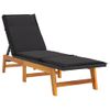 Pack 2 Uds Tumbonas De Jardín | Silla | Sillón Exterior Con Cojines Ratán Sintético Madera Maciza Acacia Cfw921186