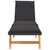 Pack 2 Uds Tumbonas De Jardín | Silla | Sillón Exterior Con Cojines Ratán Sintético Madera Maciza Acacia Cfw921186