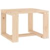 Pack 2 Uds Tumbonas De Jardín | Silla | Sillón Exterior Con Mesa Madera Maciza De Pino Cfw550505