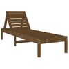 Pack 2 Uds Tumbonas De Jardín | Silla | Sillón Exterior Con Mesa Madera Maciza De Pino Marrón Miel Cfw275666