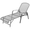 Pack 2 Uds Tumbonas De Jardín | Silla | Sillón Exterior Con Mesita Acero Gris Antracita Cfw796514