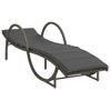 Pack 2 Uds Tumbonas De Jardín | Silla | Sillón Exterior Con Mesita Ratán Sintético Gris Cfw841525