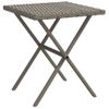 Pack 2 Uds Tumbonas De Jardín | Silla | Sillón Exterior Con Mesita Ratán Sintético Gris Cfw456418