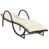 Pack 2 Uds Tumbonas De Jardín | Silla | Sillón Exterior Con Mesita Ratán Sintético Marrón Cfw202882