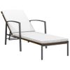 Pack 2 Uds Tumbonas De Jardín | Silla | Sillón Exterior Con Mesita Ratán Sintético Marrón Cfw288220