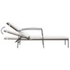 Pack 2 Uds Tumbonas De Jardín | Silla | Sillón Exterior Con Mesita Ratán Sintético Marrón Cfw640782