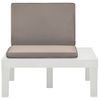 4 Uds Tumbonas De Jardín | Silla | Sillón Exterior Con Cojines Plástico Blanco Cfw697157