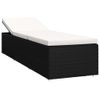 Pack 3 Uds Tumbonas De Jardín | Silla | Sillón Exterior Y Mesita Ratán Sintético Negro Cfw985148