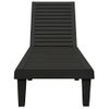 Pack 2 Uds Tumbonas De Jardín | Silla | Sillón Exterior De Polipropileno Negro 155x58x83 Cm Cfw277507