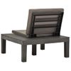 Pack 2 Uds Tumbonas De Jardín | Silla | Sillón Exterior Con Cojines Plástico Gris Antracita Cfw683223