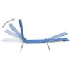 Pack 2 Uds Tumbonas De Jardín | Silla | Sillón Exterior Plegables Acero Y Tela Azul Cfw489467