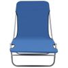 Pack 2 Uds Tumbonas De Jardín | Silla | Sillón Exterior Plegables Acero Y Tela Azul Cfw489467