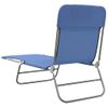 Pack 2 Uds Tumbonas De Jardín | Silla | Sillón Exterior Plegables Acero Y Textilene Azul Cfw470430