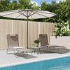 Pack 2 Uds Tumbonas De Jardín | Silla | Sillón Exterior Plegables Acero Y Textilene Marrón Cfw218858