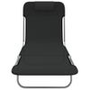 Pack 2 Uds Tumbonas De Jardín | Silla | Sillón Exterior Plegables Acero Y Textilene Negro Cfw143320