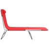 Pack 2 Uds Tumbonas De Jardín | Silla | Sillón Exterior Plegables Acero Y Textilene Rojo Cfw382177