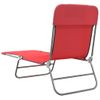 Pack 2 Uds Tumbonas De Jardín | Silla | Sillón Exterior Plegables Acero Y Textilene Rojo Cfw382177