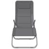 Pack 2 Uds Tumbonas De Jardín | Silla | Sillón Exterior Plegables Textilene Acero Con Recubrimiento Gris Cfw355903