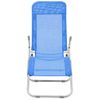 Pack 2 Uds Tumbonas De Jardín | Silla | Sillón Exterior Plegables Textilene Azul Cfw397019