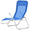 Pack 2 Uds Tumbonas De Jardín | Silla | Sillón Exterior Plegables Textilene Azul Cfw397019