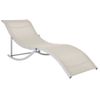 Pack 2 Uds Tumbonas De Jardín | Silla | Sillón Exterior Plegables Textilene Color Crema Cfw103394