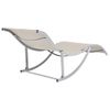 Pack 2 Uds Tumbonas De Jardín | Silla | Sillón Exterior Plegables Textilene Color Crema Cfw103394