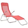 Pack 2 Uds Tumbonas De Jardín | Silla | Sillón Exterior Plegables Textilene Rojo Cfw497099