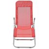 Pack 2 Uds Tumbonas De Jardín | Silla | Sillón Exterior Plegables Textilene Rojo Cfw497099