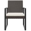 Pack 2 Uds Sillas De Comedor Para Jardín | Silla De Exterior | Sillón Pp Aspecto De Ratán Marrón Cfw599295