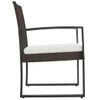 Pack 2 Uds Sillas De Comedor Para Jardín | Silla De Exterior | Sillón Pp Aspecto De Ratán Marrón Cfw599295