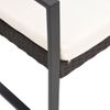 Pack 2 Uds Sillas De Comedor Para Jardín | Silla De Exterior | Sillón Pp Aspecto De Ratán Negro Cfw599296