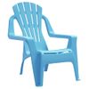 Pack 2 Uds Sillas De Jardín | Silla De Exterior | Sillón Niños Aspecto Madera Pp Azul 37x34x44 Cm Cfw599595