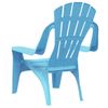 Pack 2 Uds Sillas De Jardín | Silla De Exterior | Sillón Niños Aspecto Madera Pp Azul 37x34x44 Cm Cfw599595