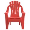 Pack 2 Uds Sillas De Jardín | Silla De Exterior | Sillón Niños Aspecto Madera Pp Rojo 37x34x44 Cm Cfw599598