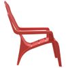 Pack 2 Uds Sillas De Jardín | Silla De Exterior | Sillón Niños Aspecto Madera Pp Rojo 37x34x44 Cm Cfw599598