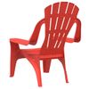 Pack 2 Uds Sillas De Jardín | Silla De Exterior | Sillón Niños Aspecto Madera Pp Rojo 37x34x44 Cm Cfw599598