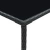 Mesa Alta De Jardín | Mesa De Exterior Ratán Sintético Y Vidrio Negro 70x70x110 Cm Cfw75890