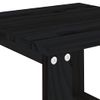 Mesa Auxiliar De Jardín | Mesa De Exterior Madera Maciza Pino Negro 40x38x28,5 Cm Cfw39179