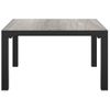 Mesa De Centro De Jardín | Mesa De Exterior Dpc Y Acero Gris 55x55x31 Cm Cfw70353